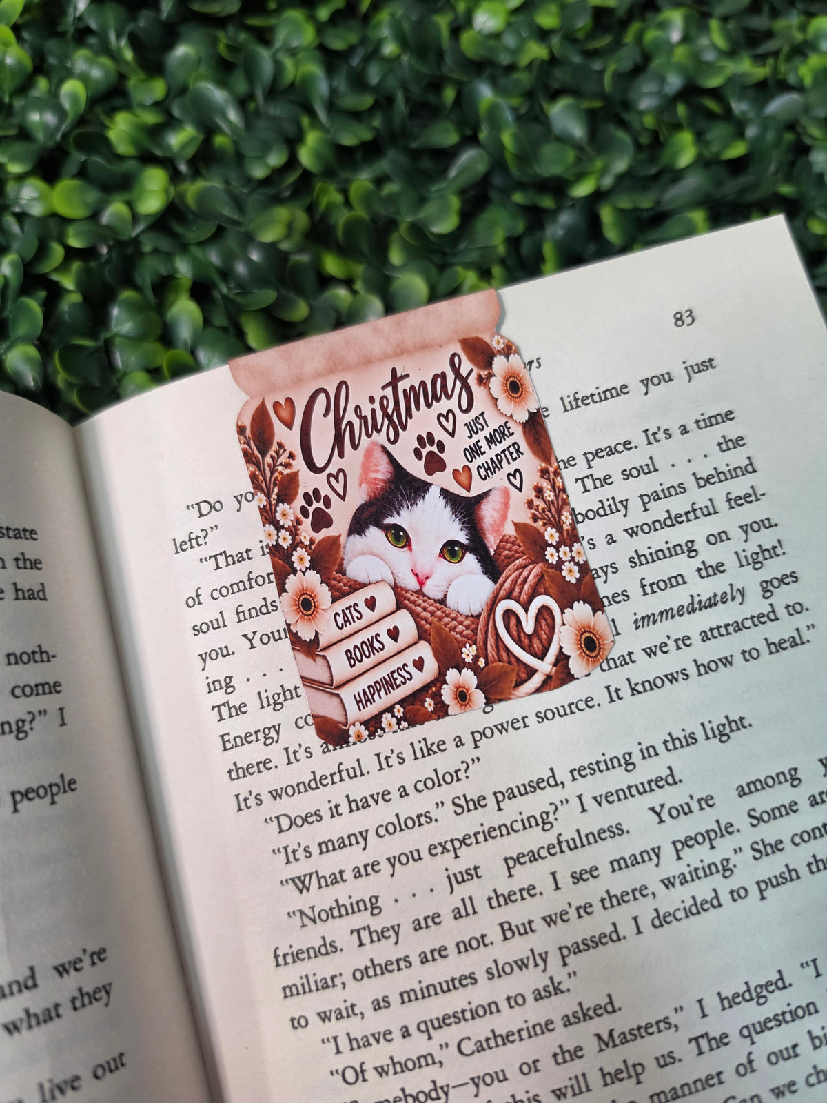 Christmas The Cat Magnetic Bookmarks