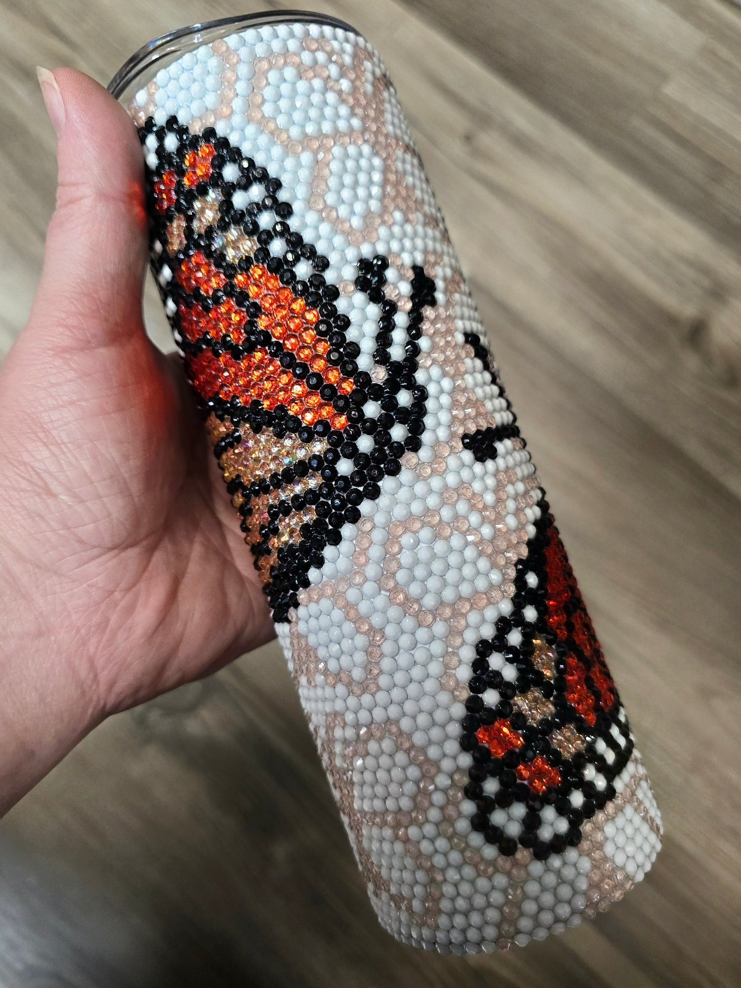 Monarch Butterfly Rhinestone 20oz
