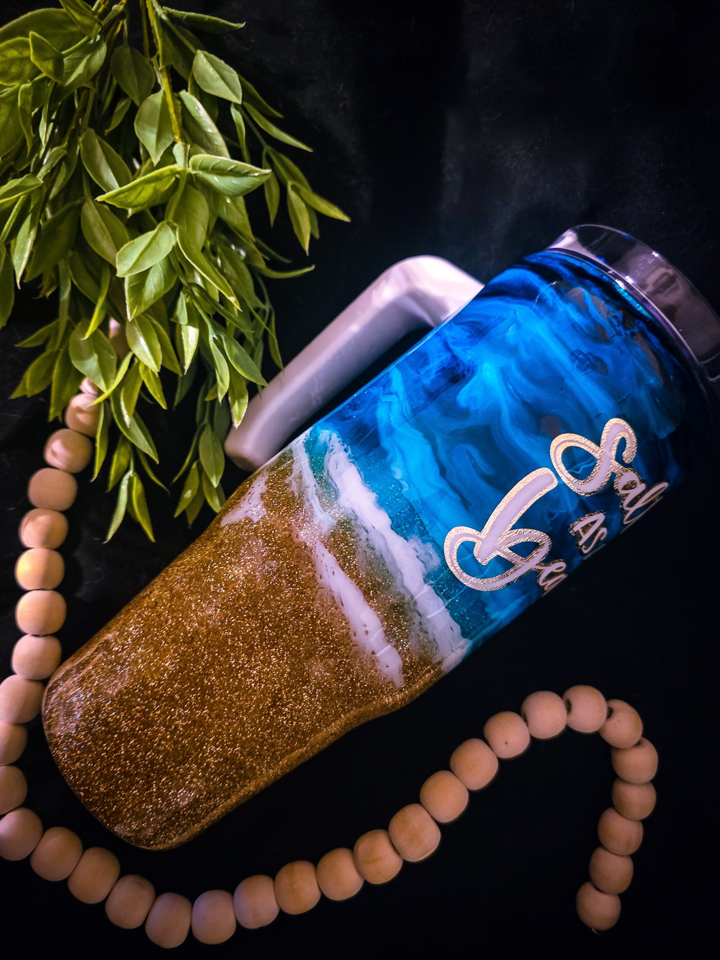 Salty as a beach 30oz tumbler