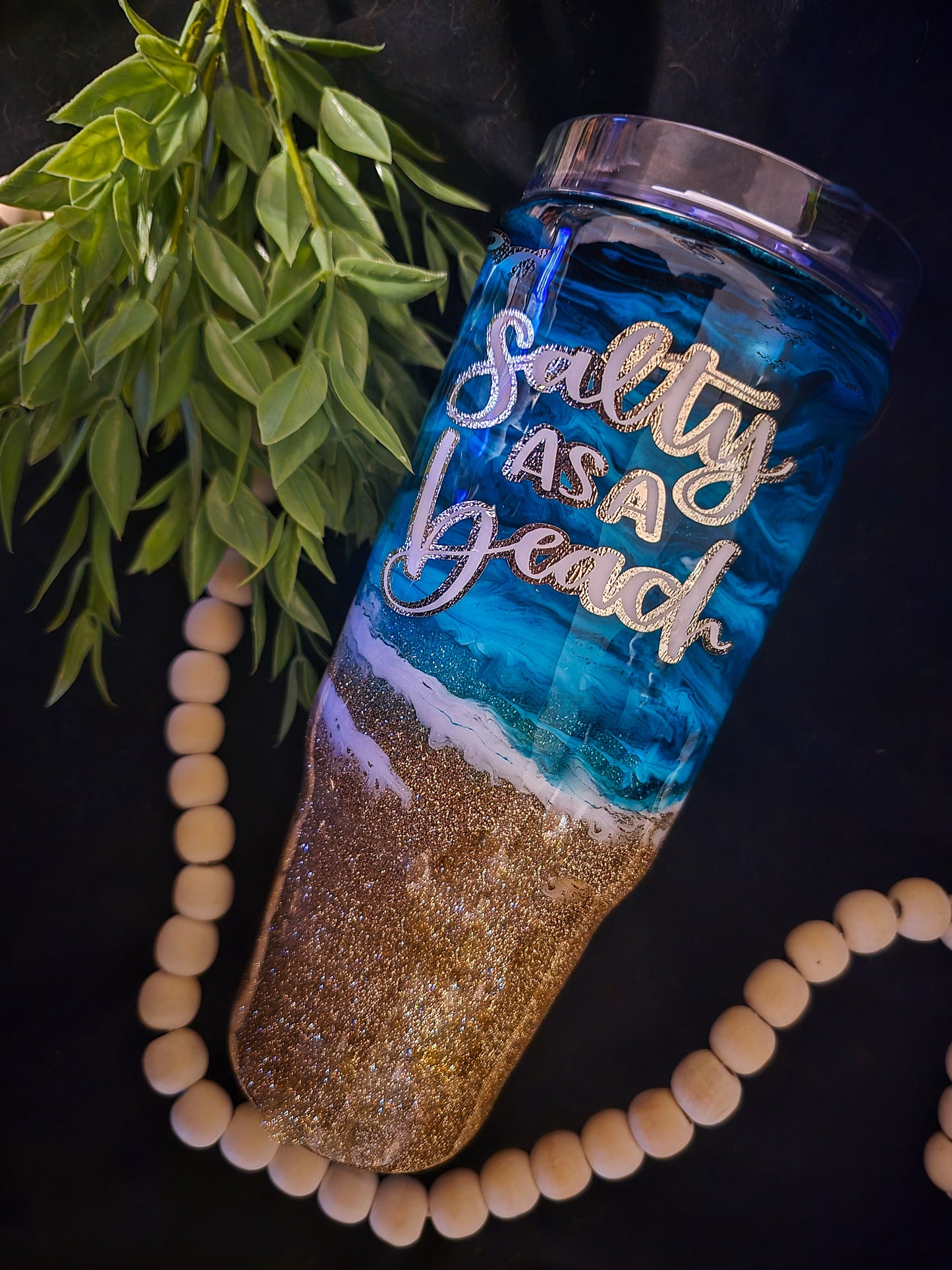 Salty as a beach 30oz tumbler