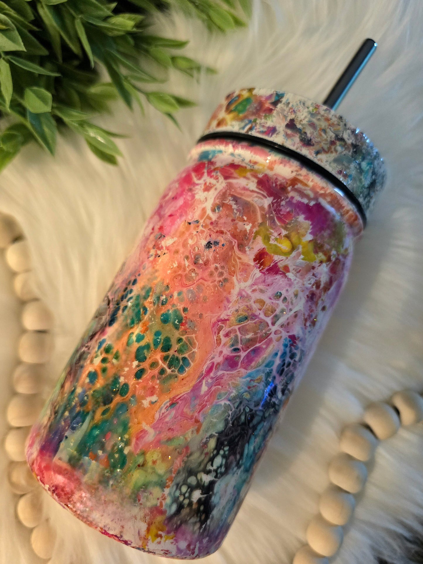 Paint pour 17oz mason jar