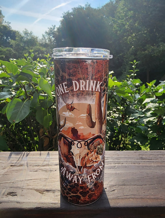 One drink away from the devil(Jelly Roll) DUO 20oz tumbler