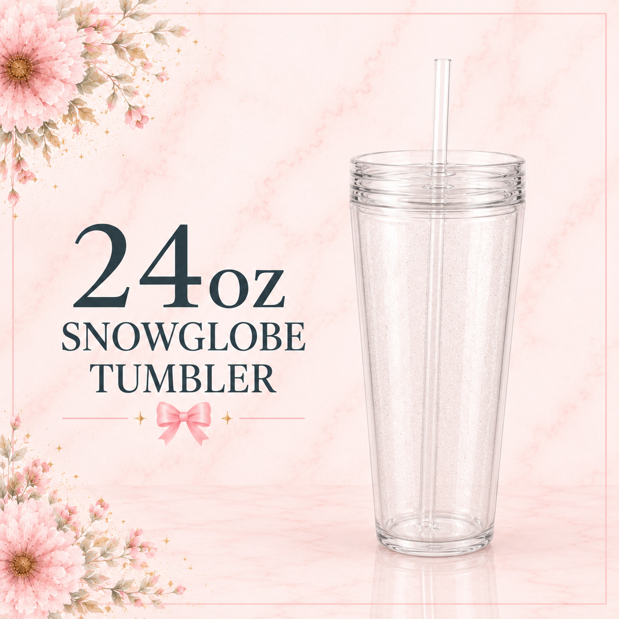 24oz Snow Globe