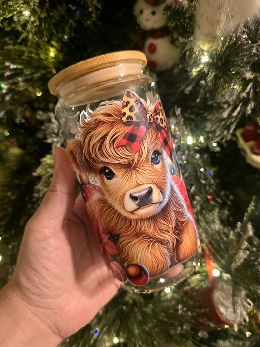 Christmas Highland Cow