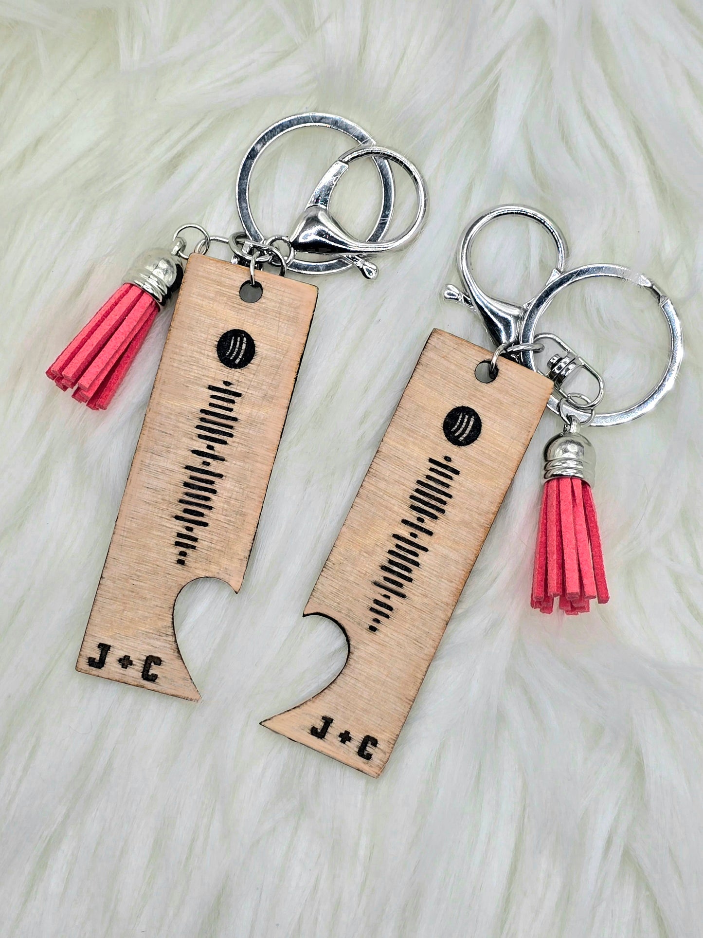 Valentine's Spotify keychains