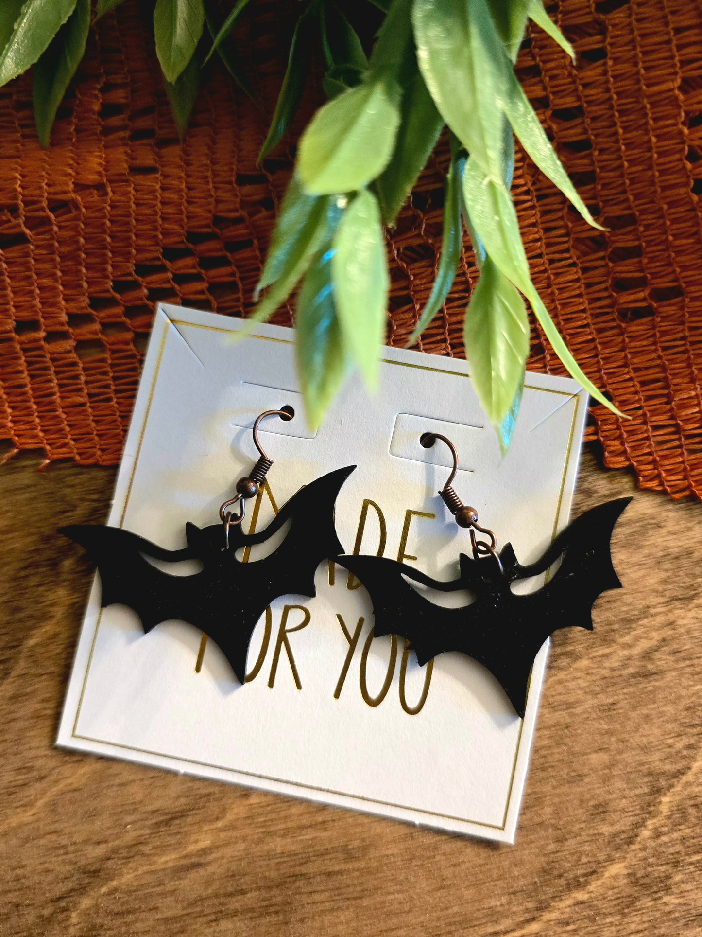 Bat earrings