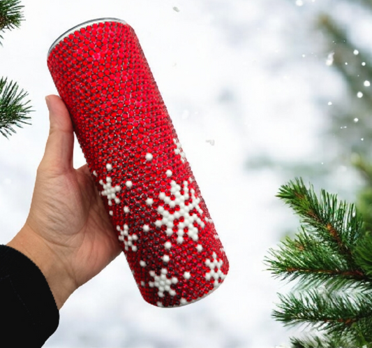 Frosted Ruby Snowflakes