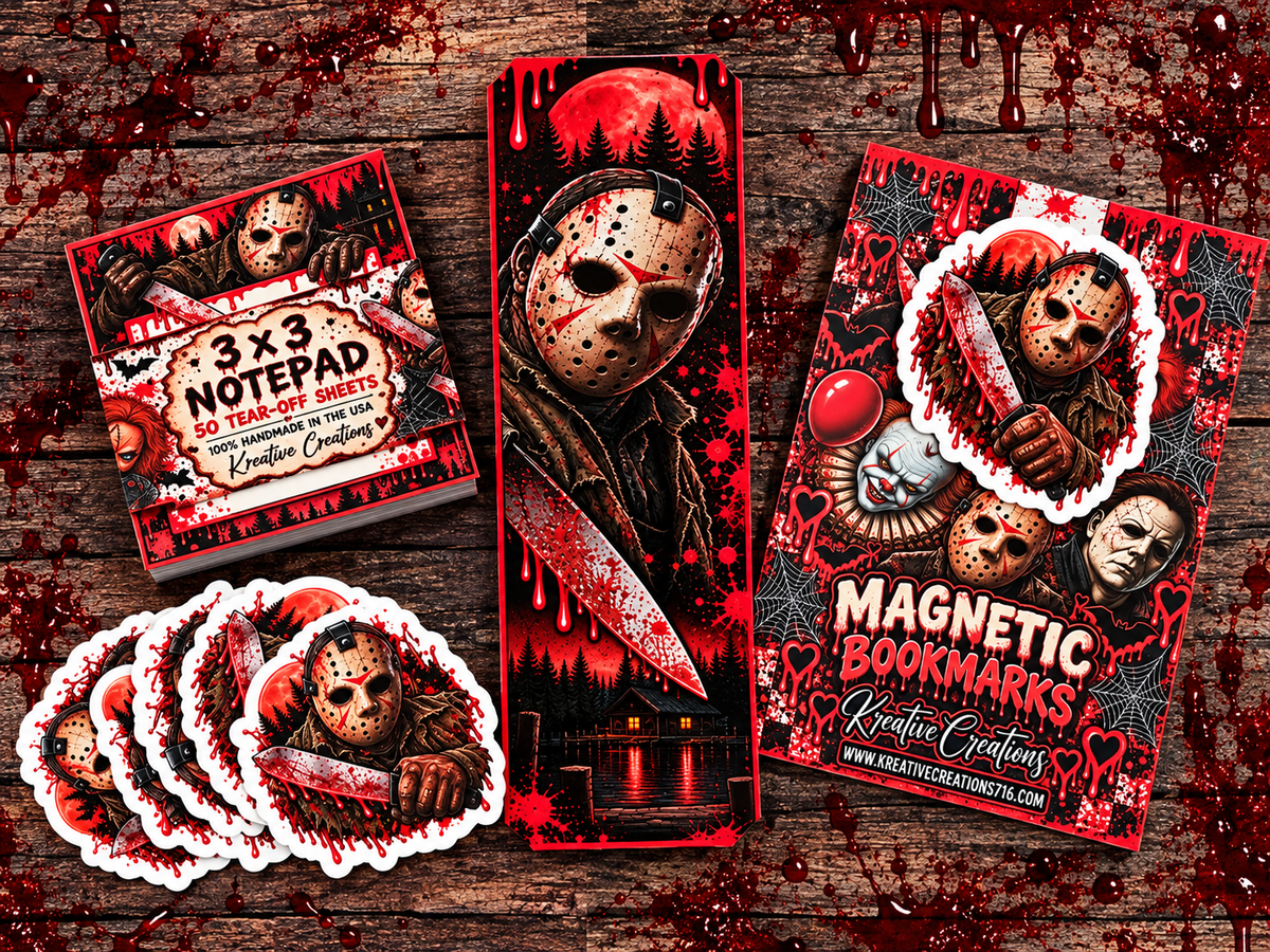 Jason Horror Stationery Bundle 🔪🩸