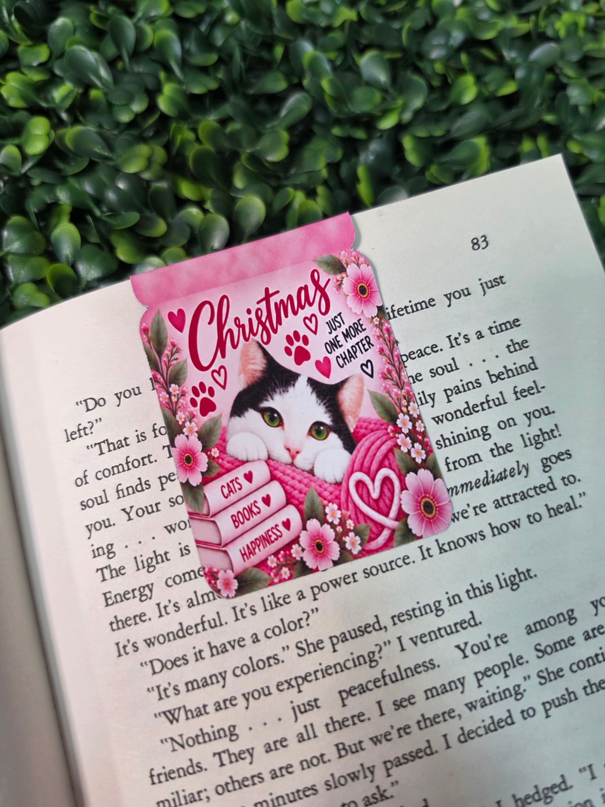 Christmas The Cat Magnetic Bookmarks