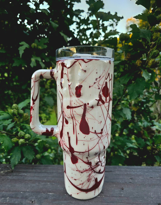 3D Handprint Bloodsplatter 40oz