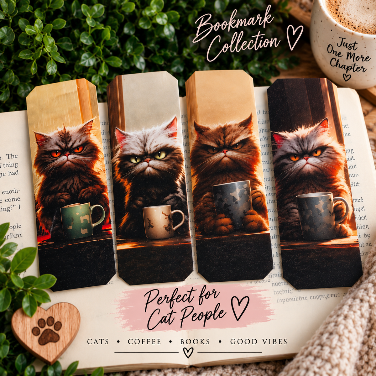 Grumpy Cat Bookmarks