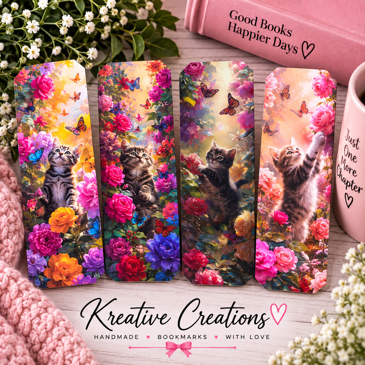 Whisker & Bloom Bookmarks