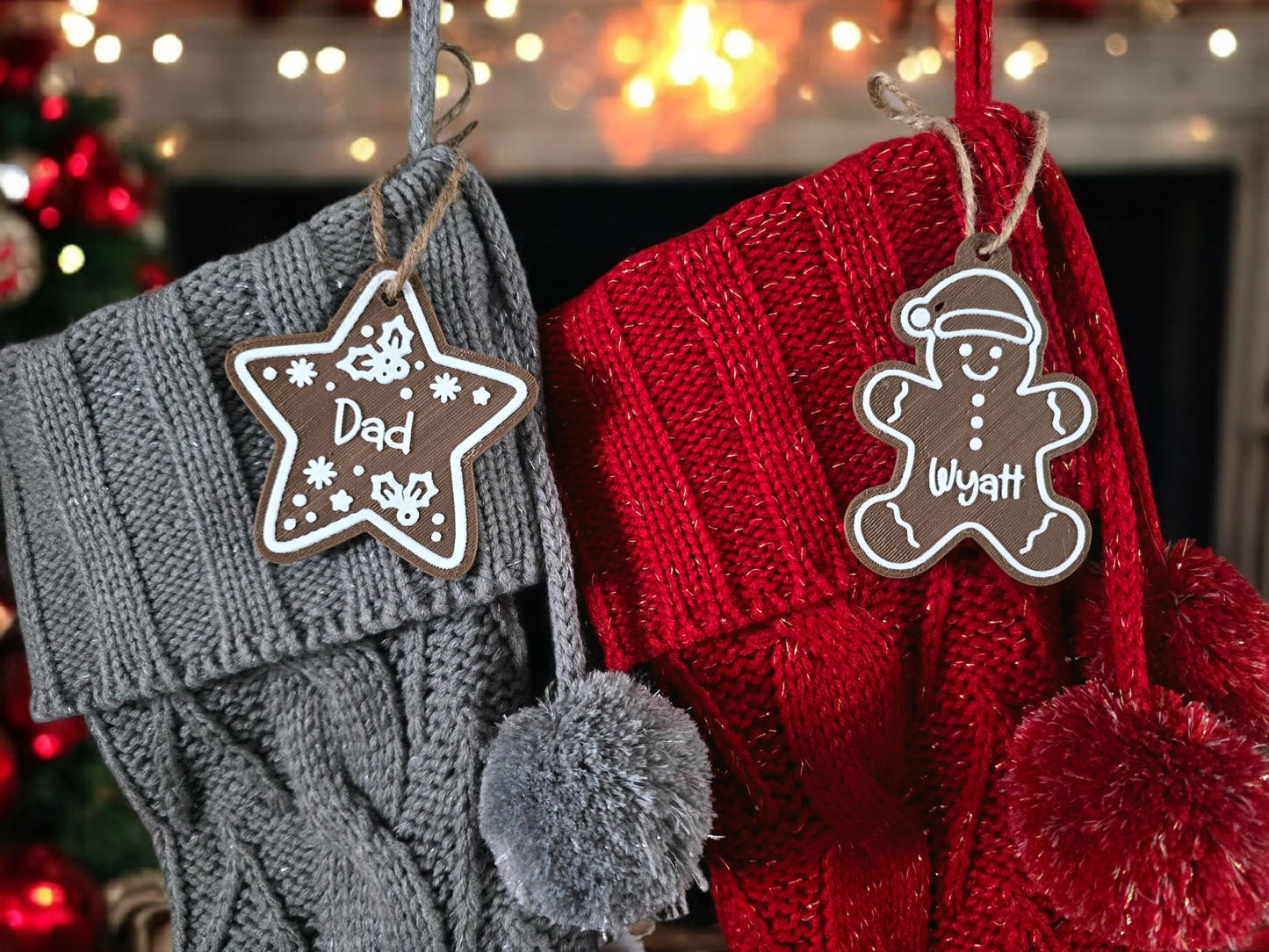 Gingerbread Name Tags