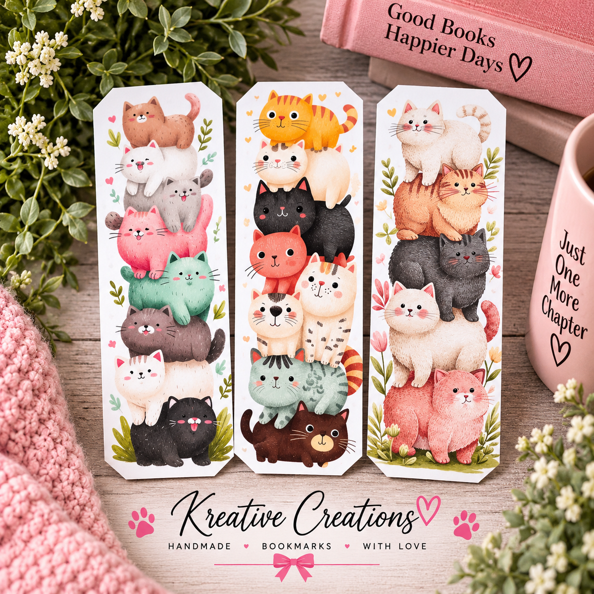 Cat Stack Bookmarks