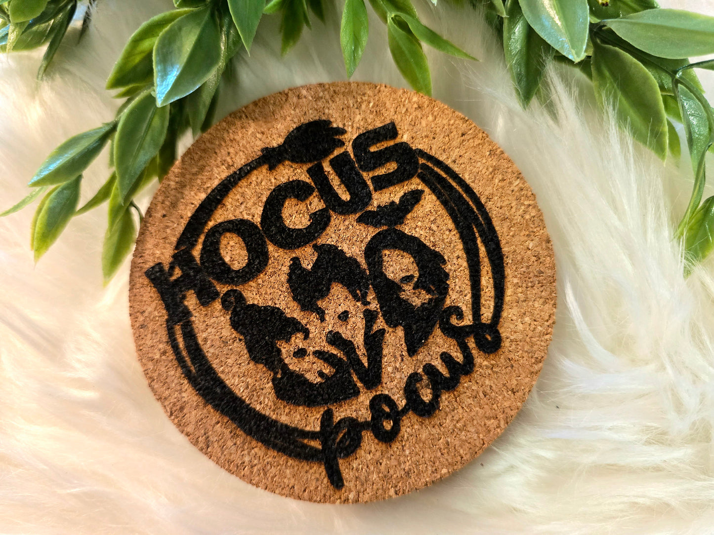 Hocus Pocus cork coaster set