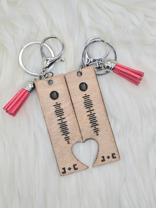 Valentine's Spotify keychains