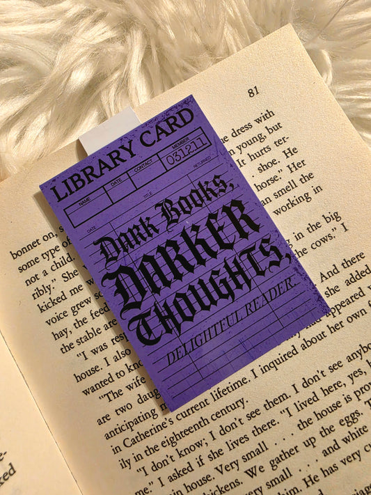 Dark Books, Darker Thoughts