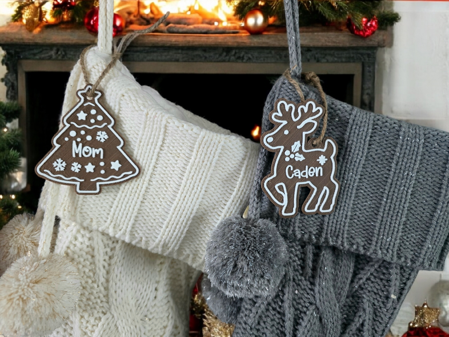 Gingerbread Name Tags