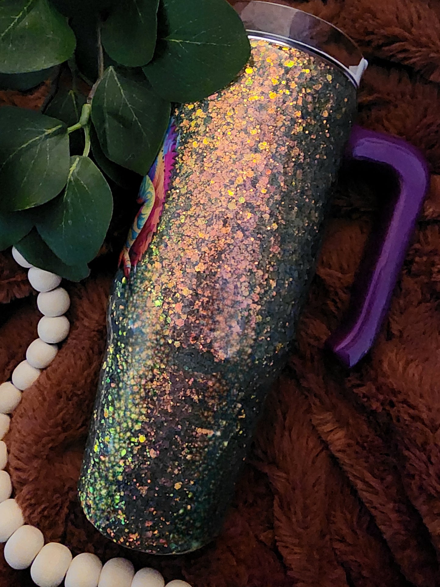 Psychedelic Chameleon 30oz tumbler