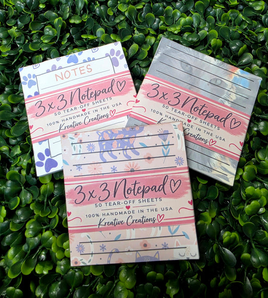 Cat Lover 3x3 Notepads
