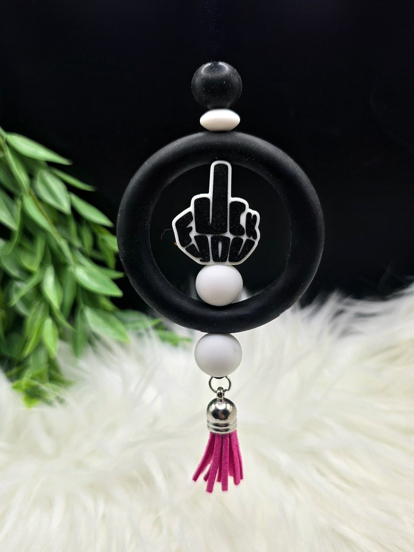 Middle Finger Car Charm