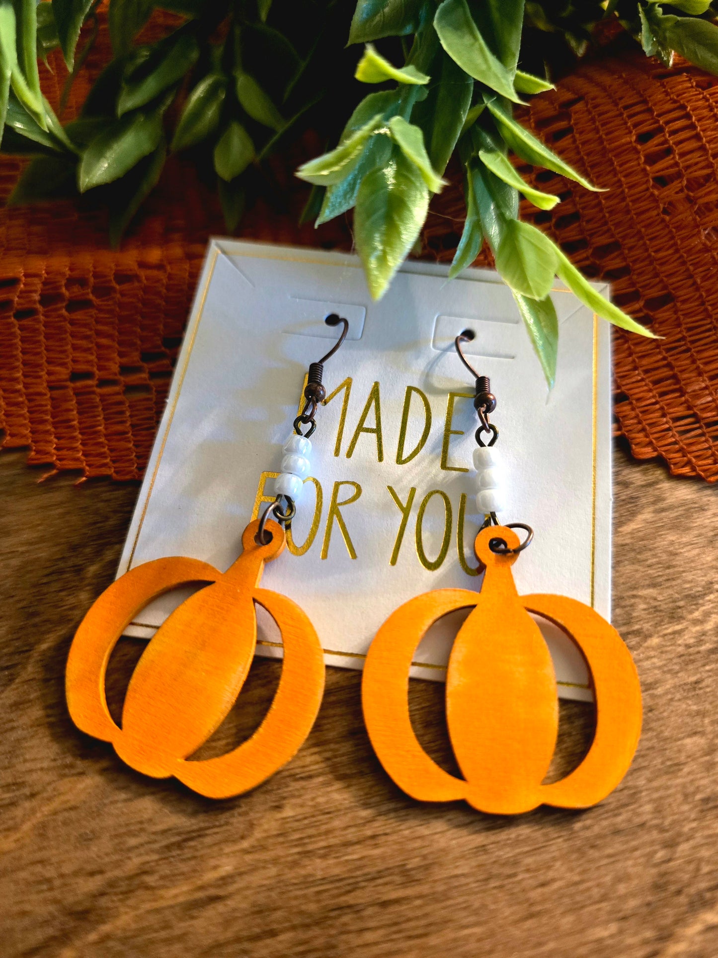 Pumpkin earrings