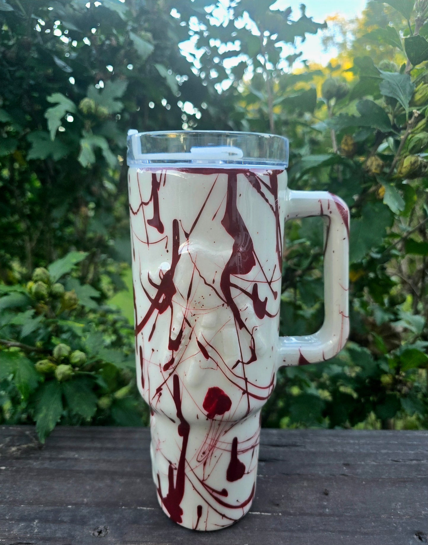 3D Handprint Bloodsplatter 40oz