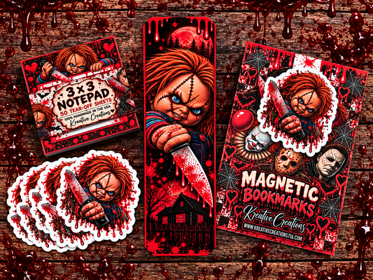 Chucky Horror Stationery Bundle 🔪❤️