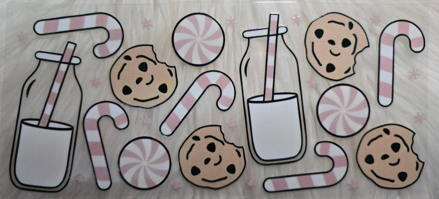 Cookies,peppermint and milk